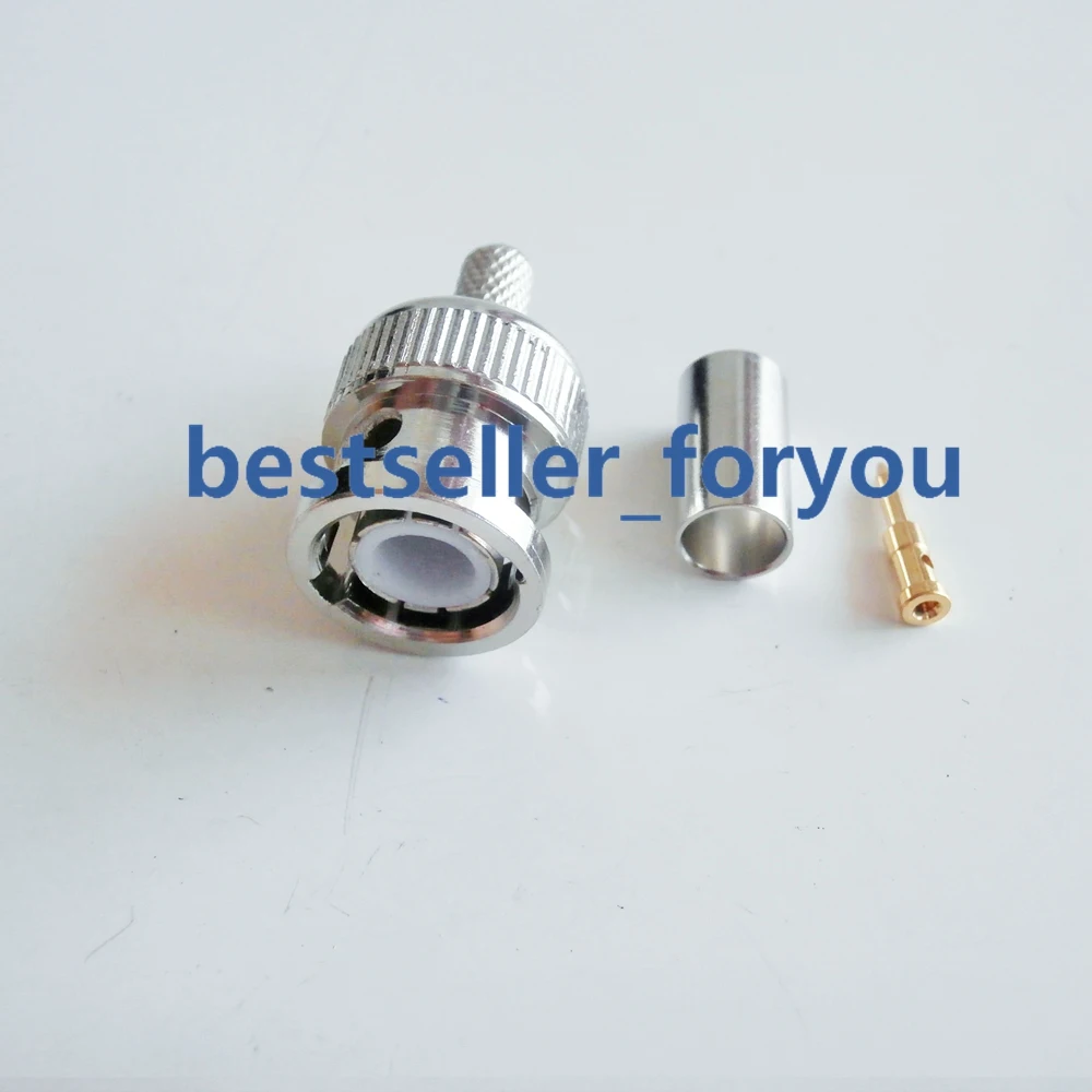 10 Stücke Mini-BNC Clamp Stecker Stecker Für LMR100