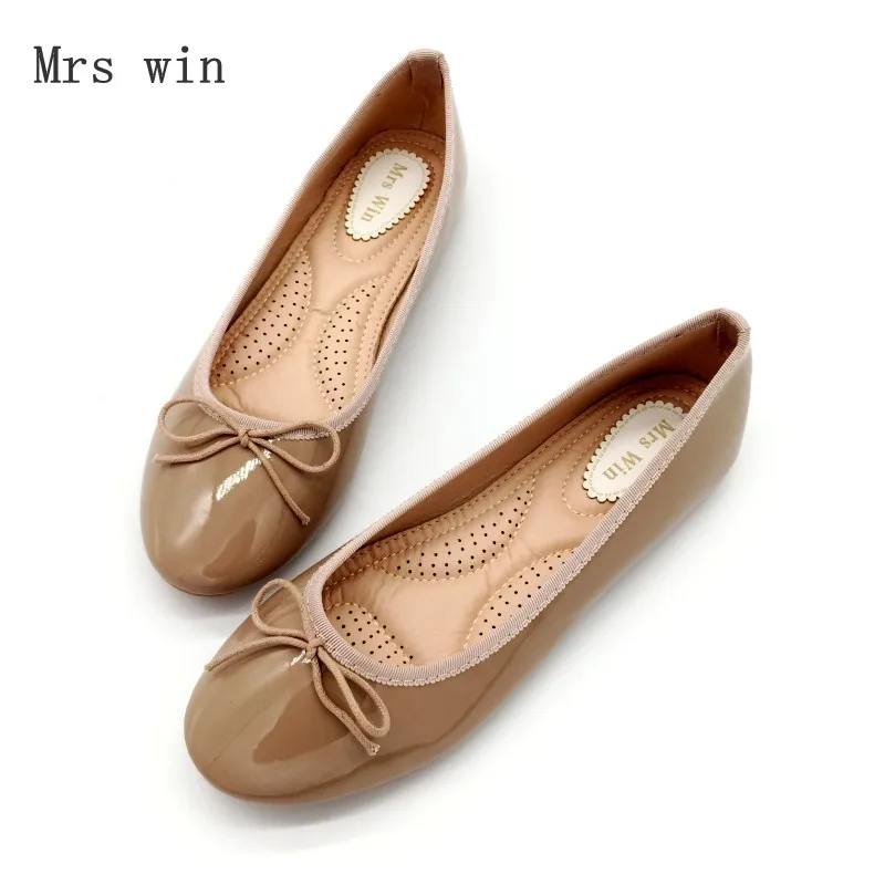 

New Spring Autumn Shoes Women Ballet Flats Slip-On Round Toe Woman Single Shoes Work Ladies Females Footwear Zapatos Mujer Pink