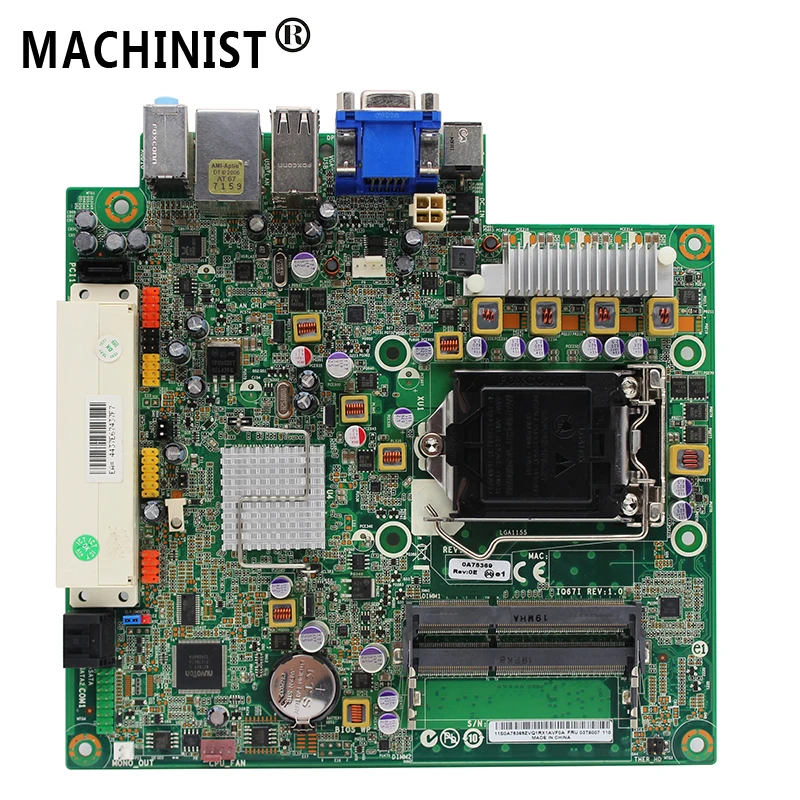 Оригинал для Lenovo M91P M91 Q67 настольная материнская плата MB LGA 1155 DDR3 IQ67I REV: 1 0 03T8362 03T8007