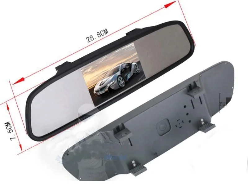 3 in1 Special Camera + Wireless Receiver + Mirror Monitor Basy DIY Back Up Parking System For KIA Rio K2 Pride Sedan Hatchback (4)