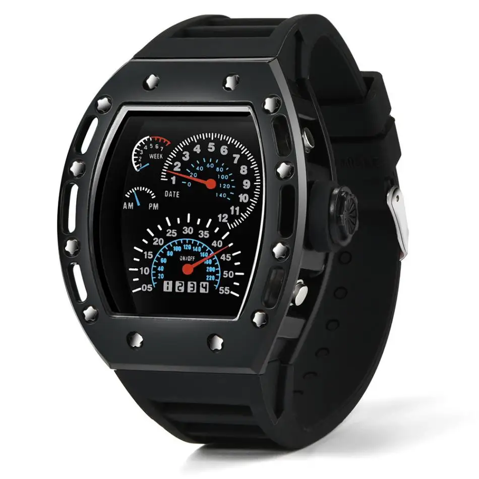 

Fashion Luxur LED Date Watch Sport Quartz Wrist Men Analog Digital Army Military Man Woman Outdoors Watches relogio masculino A8