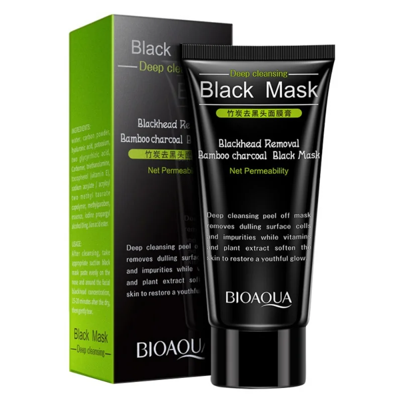 

Black Heads Remove Shrink Pores Natural Bamboo Charcoal Black Head Pore Peel Off Mask Skin Care Purifying