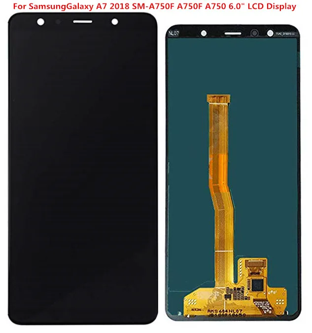 

100%original 'For SamsungGalaxy A7 2018 SM-A750F A750F A750 6.0" LCD Display Touch Screen Digitizer Assembly Replacement+tool