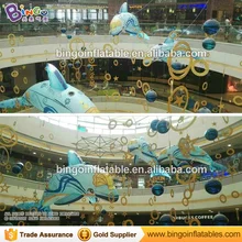 Висячие милые большие надувной Дельфин/шар в форме дельфина пластиковые игрушки