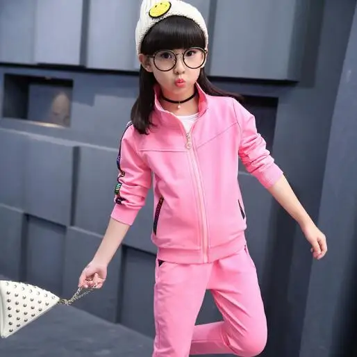 5 13 Years Kids Clothes Set for Girls Spring Autumn Children Sports