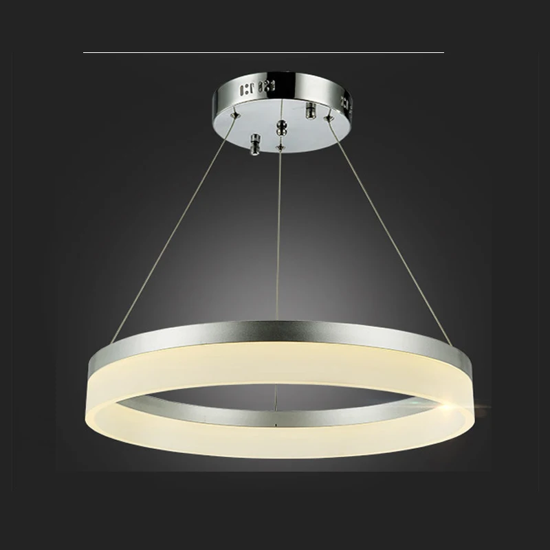 CRK Round LED Pendant Lamp Home Decor Acrylic Pendant Light Hanging Luminaire LED Ring Light for Dining Room GLE-303