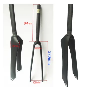 

2018 full carbon fiber one carbon fork 700C Road bicycle fork 1-1/8 road bike front fork UD MATT