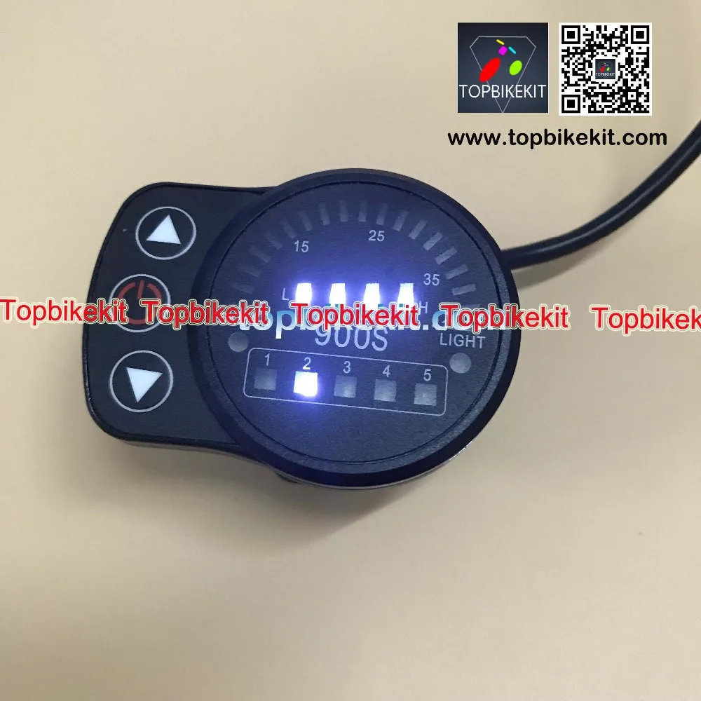 Светодиодный Измеритель Ebike KT LED 900S измеритель напряжения 24 В/36 В/48 В для 5