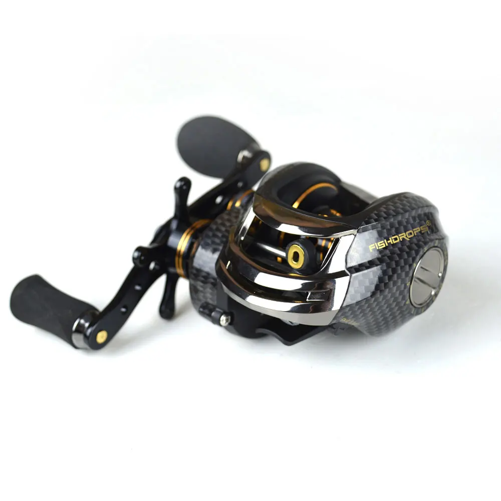 Sistema de Freio 17 plus 1 Shishamo Baitcasting Reel Duplo Carretel 5.5 kg Max Arraste Bbs 7.0: 1 Alta Velocidade Fishing Reel