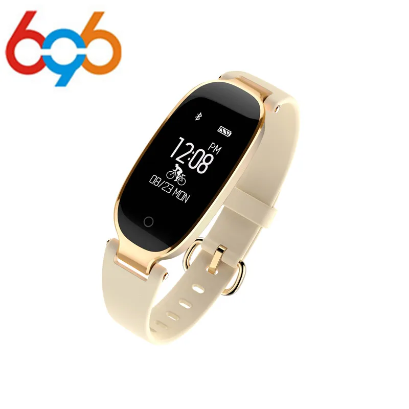 696 S3 Bluetooth Смарт часы модные женские с монитором сердечного ритма фитнес трекер