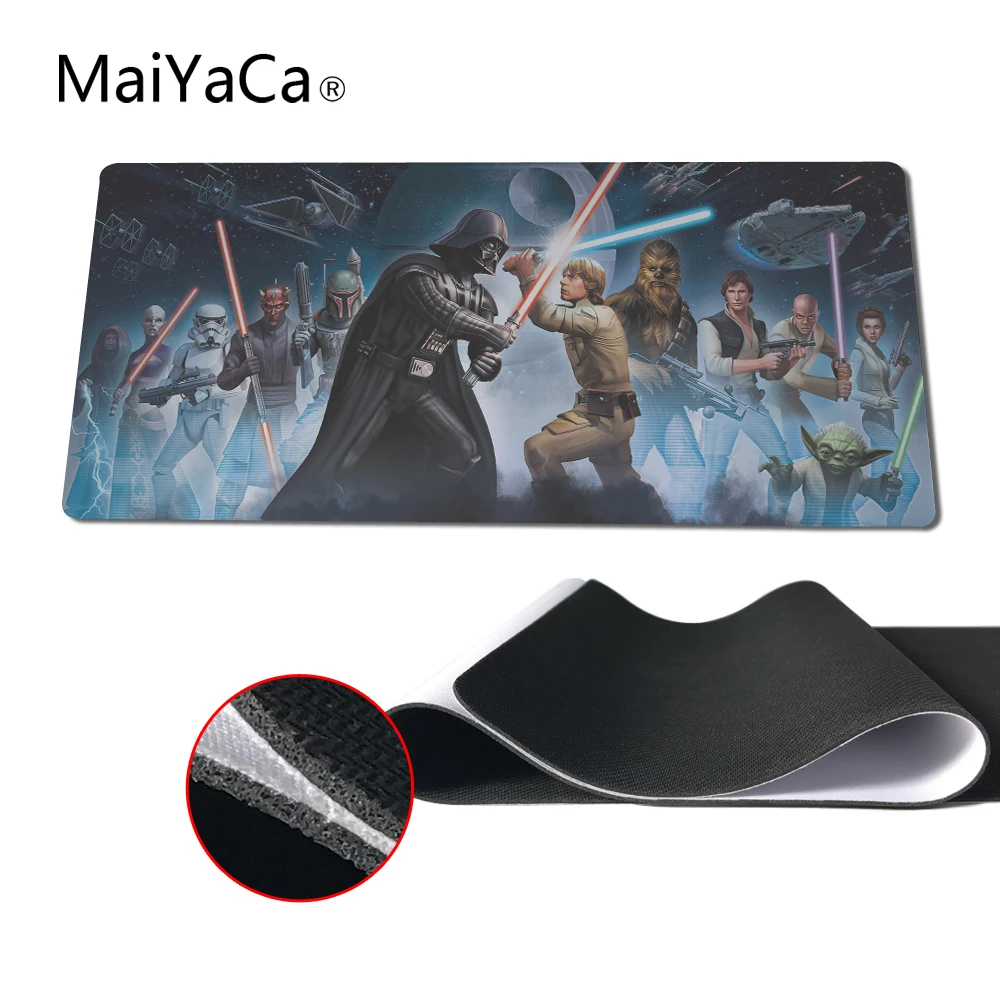 MaiYaCa BRIGHT CAPSID Star Wars Mouse Pad pad Overlock Edge Big Gaming
