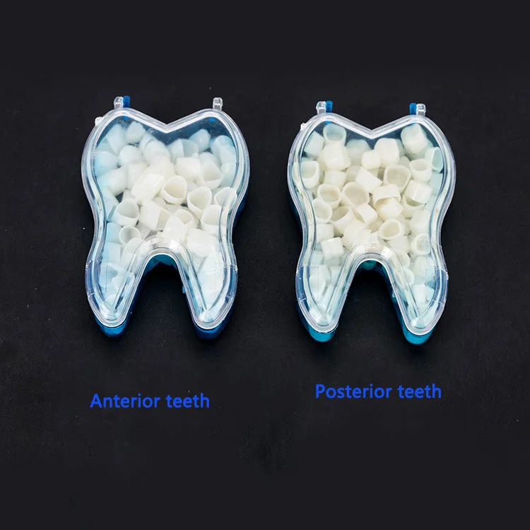 50 шт./лот, переносная временная коронка, передние молярные задние, естественные цвета, отбеливание зубов, стоматологические материалы, стоматолог