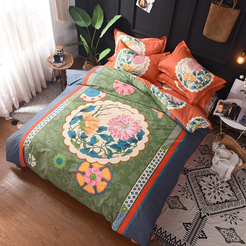 aliexpress com buy nordic fashion floral quilt comforter blanket duvet cover flat sheet aliexpress com buy nordic fashion floral quilt comforter blanket duvet cover flat sheet