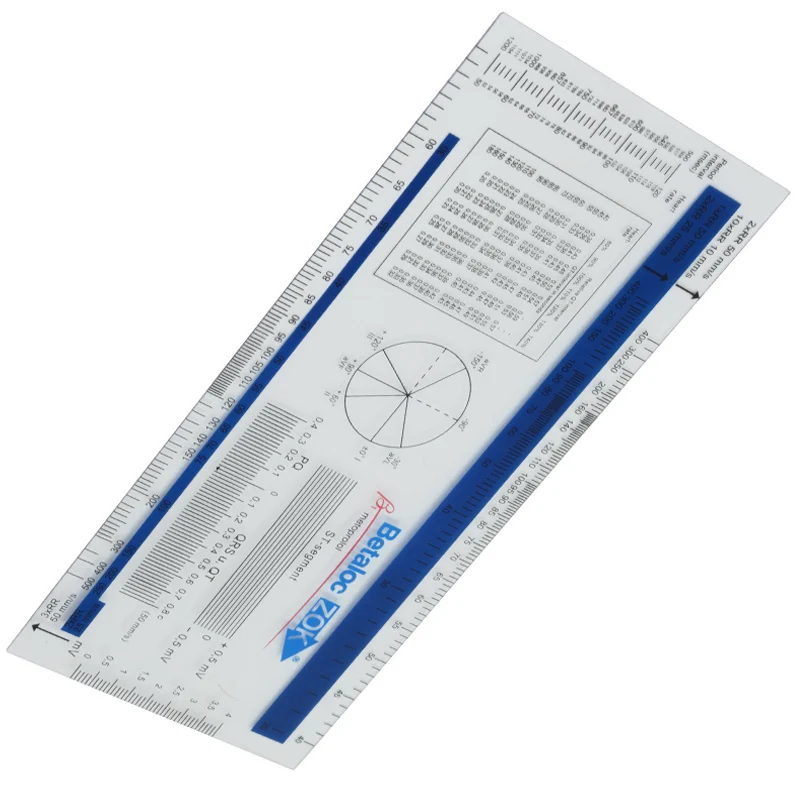 

200mm PVC ECG ruler ECG goniometer