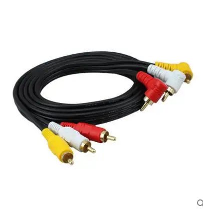 3RCA audio cable 3 RCA to 3 RCA Jack male AV cable for DVD CD TV amplifier projector Computer