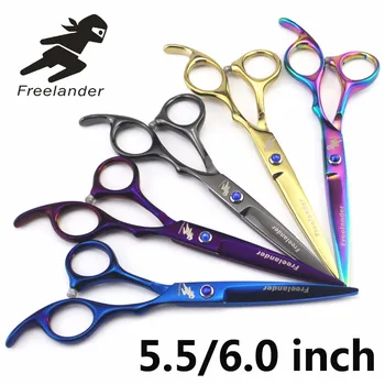 

2018 New Profissional Hairdressing Scissors Hair Cutting Scissors Set Barber Shears High Quality Salon 5.5/6.0inch Color BLACK