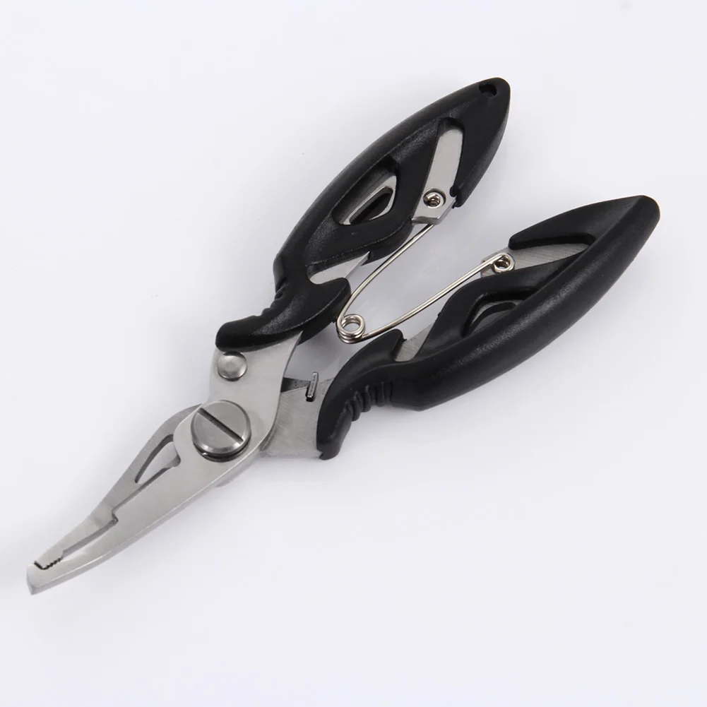 

Stainless Steel Fishing Pliers Scissors Line Cutter Remove Hook Tackle & Fish Clip Clamp Plier Grab Fishing Tackle Tool BHD2
