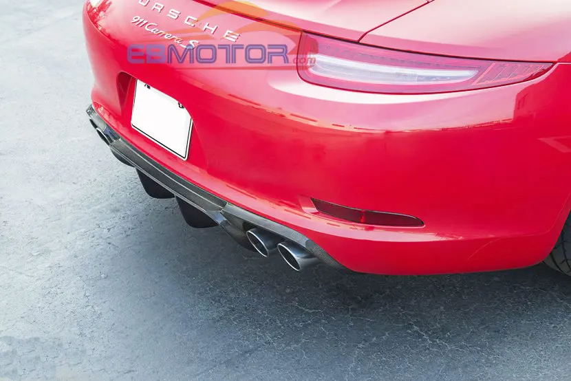 VRS стильный диффузор заднего бампера из настоящего углеродного волокна для Porsche 911 991 Carrera& Carrera S модели 2012+ T067