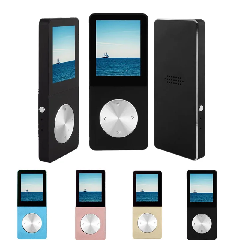 

FGHGF Portable Metal MP3 Player Built-in Loud Speaker 1.8" Screen Support FM Radio Recording eBook Reader APE FLAC Player