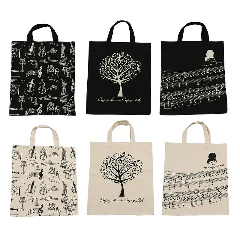 

Indie Pop Style Portable Musical Handbag Music Score Keyboard Pattern Appliance Musical Bags Support Drop&Free Shipping