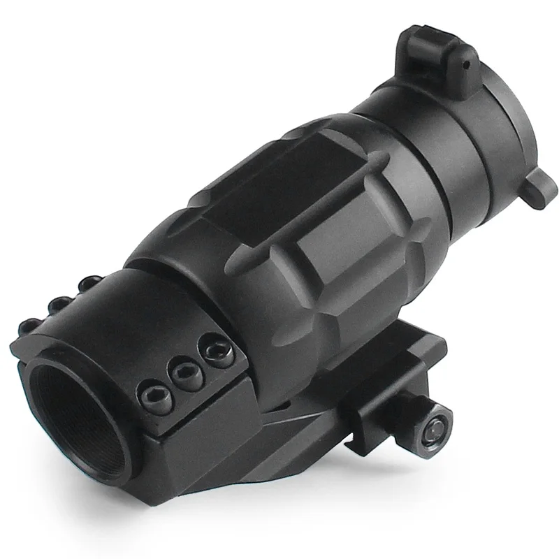 Tactical 3x25MM Magnifier Riflescope Optics Rifle Scope fit 20MM Rail w Protect Cover for Airsoft Hunting (8)
