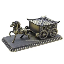 Вагон карета украшение из металлического сплава медный спиральный ладан из цинкового сплава курильница для благовоний курильница
