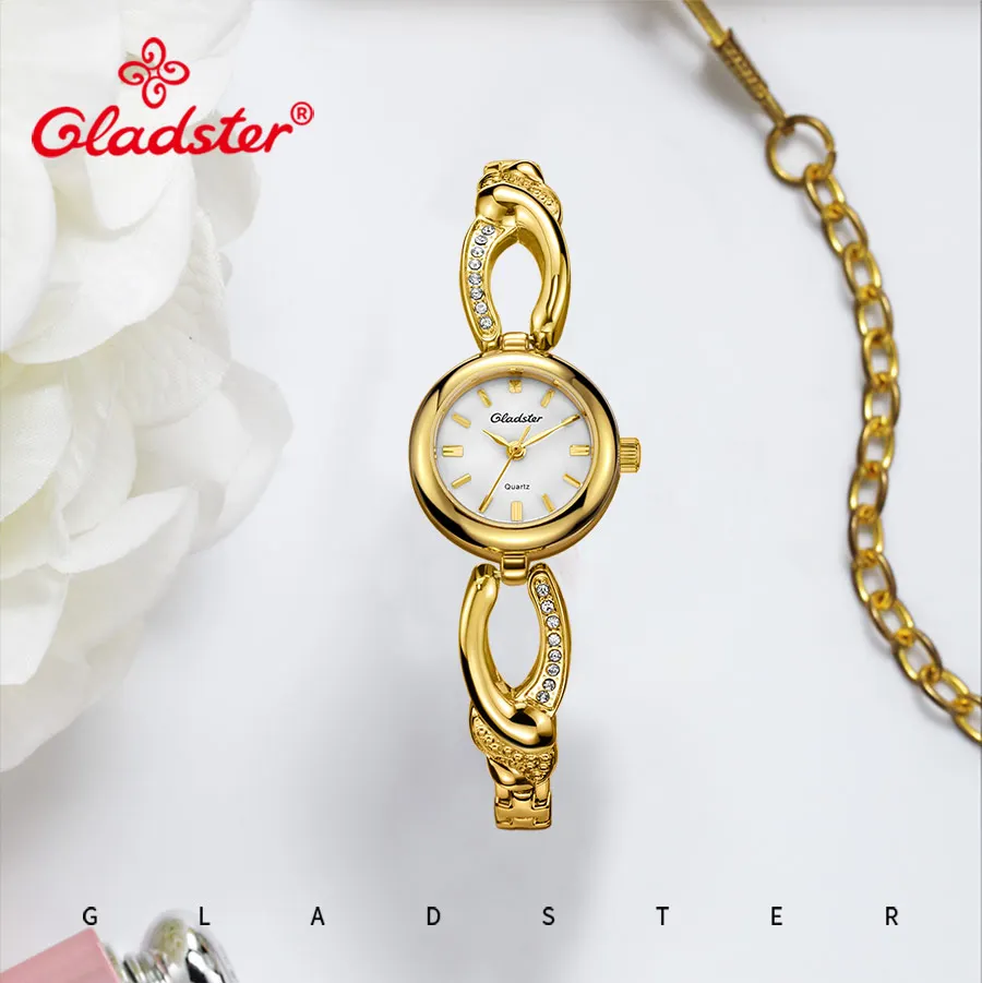 Gladster модный роскошный браслет ювелирные изделия женские часы Япония движение TMI-PC21 женские кварцевые часы