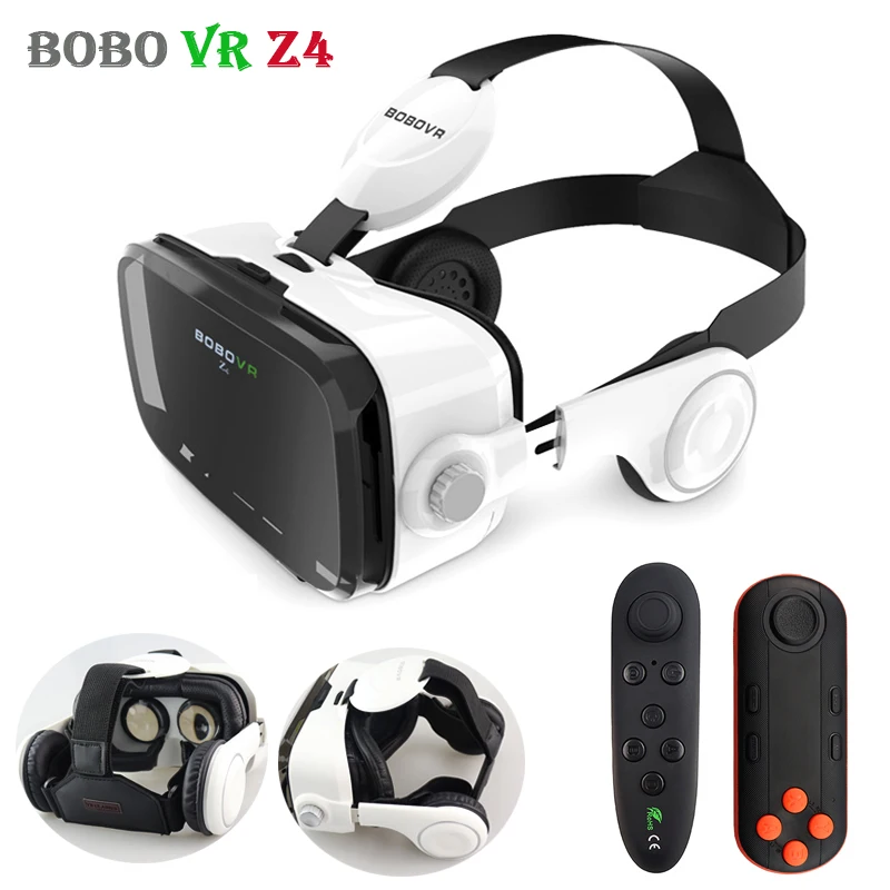 Original BOBOVR Z4 Leather 3D Cardboard Helmet Virtual Reality VR Glasses Headset Stereo Box BOBO VR