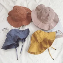 Летняя Солнцезащитная Весенняя шляпа для младенцев и летняя тонкая Солнцезащитная шляпа для мальчиков и девочек, рыбацкая шляпа, детская пляжная шляпа для путешествий