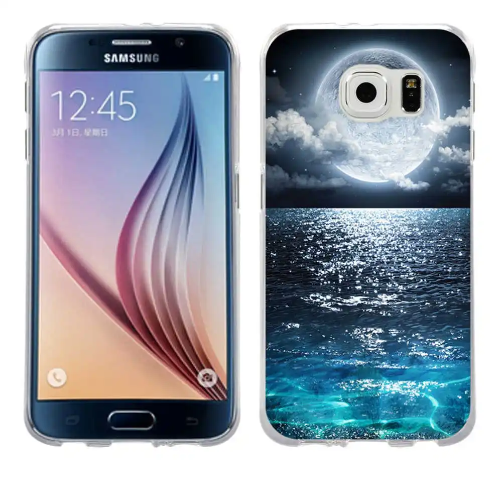 Для Funda samsung S6 силиконовый чехол ТПУ чехол для Galaxy S6 Capa мобильный чехол для телефона для Coque samsung Galaxy S6 S 6 задняя крышка сумка