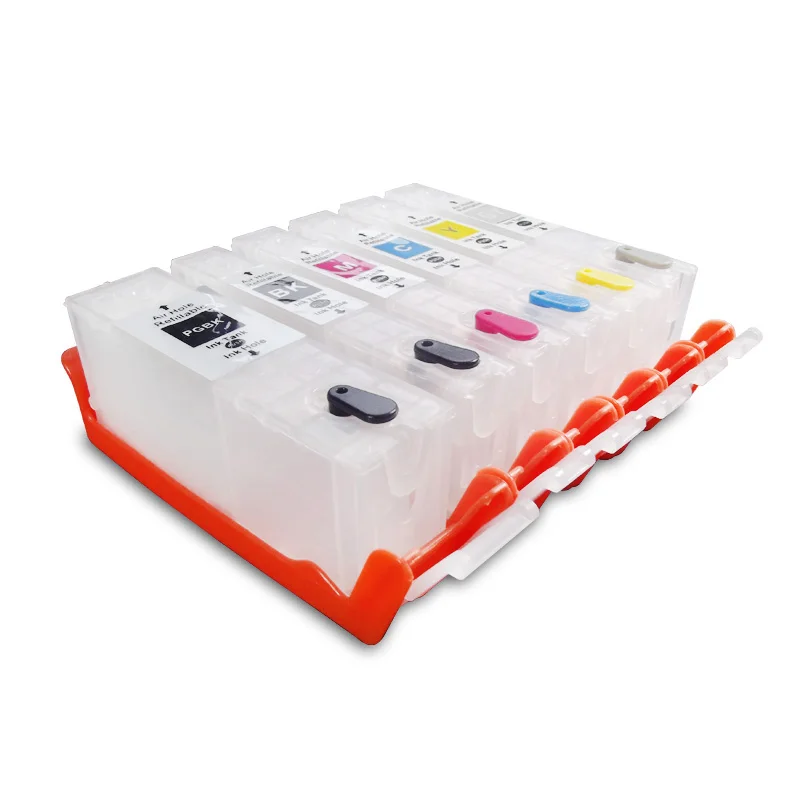 Vilaxh 6 шт. x PGI770 CLI771 многоразовый картридж с чипами для принтера canon MG7770|ink cartridge|ink