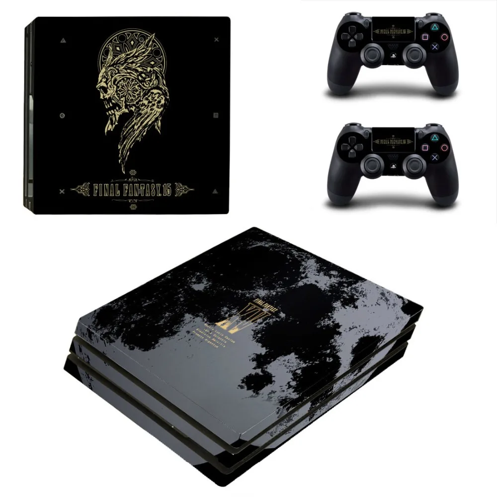 Виниловая наклейка Final Fantasy XV PS4 Pro для игровой консоли Playstation 4 и 2 контроллера