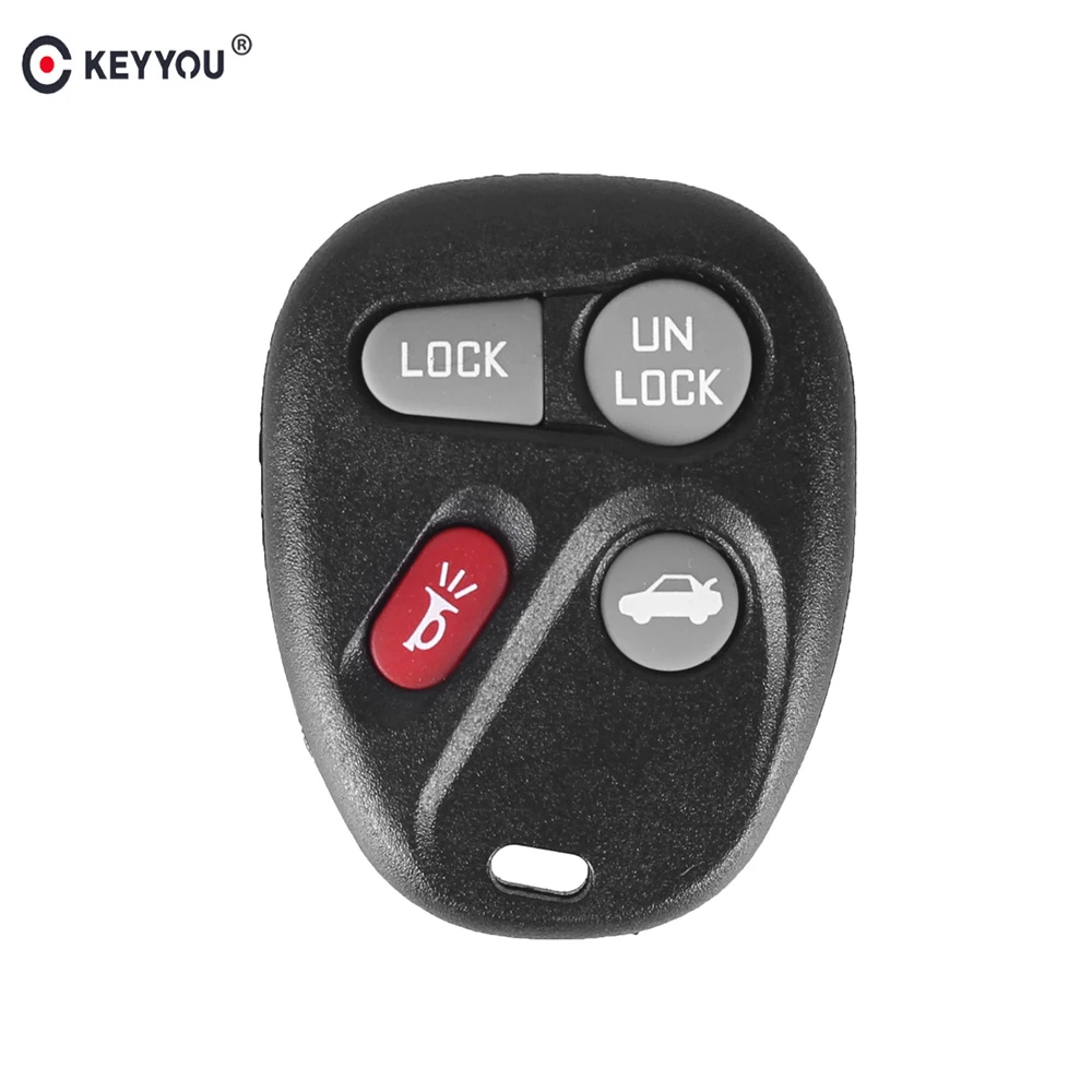 

KEYYOU 3+1 Car Key Case 4 Button Remote keyless Entry Key Shell Cover For GMC BUICK CADILLA CHEVROLET OLDSMOBILE PONTIAC Styling