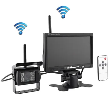 

Car Parking System Kit 7" TFT LCD Color Rearview Display Monitor + Waterproof Wireless Reversing Backup Rear View Camera