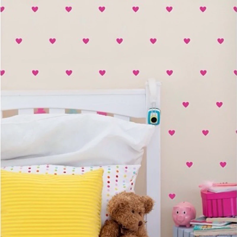 Heart Wall Sticker For Kids Room Baby Nursery Stickers Children Removable Wall Decals Home