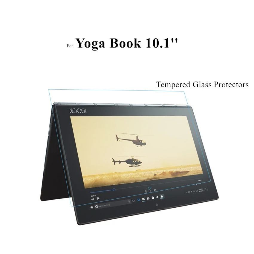 

2PCS Tempered Glass Protective Film 9H Screen Protector For Lenovo YOGA Book 10.1 inch YOGABooK YB-X90F YB-X91F YB1-X90F YB1-X90