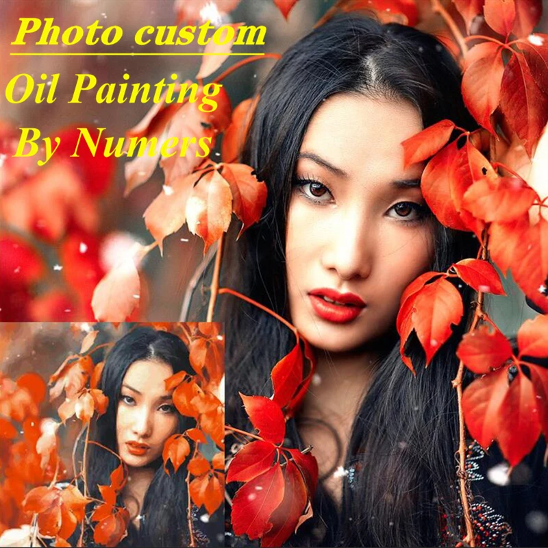 

DIY Oil Paint Paintings By Numbers Customized Canvas Coloring By Numbers Acrylic Personality Photo Picture by Numbers