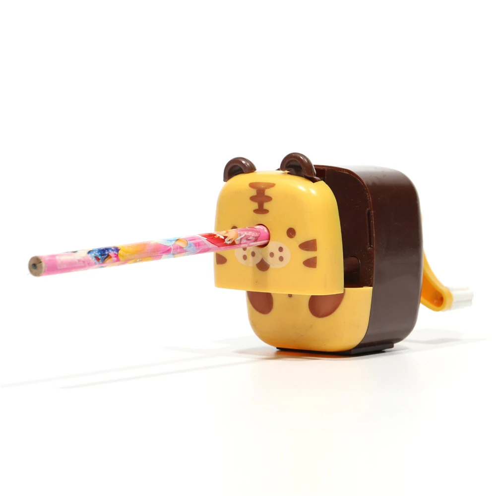 Kawaii точилка для карандашей с мультяшными животными панда ручная ручка резак инструмент школьные офисные принадлежности точилка для карандашей