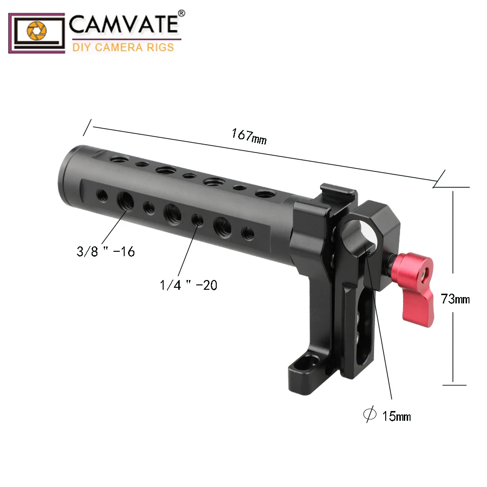 Верхняя ручка для сыра CAMVATE с зажимом стержня (Red Wingnut) GH5 5dmarkiii C1629|Аксессуары