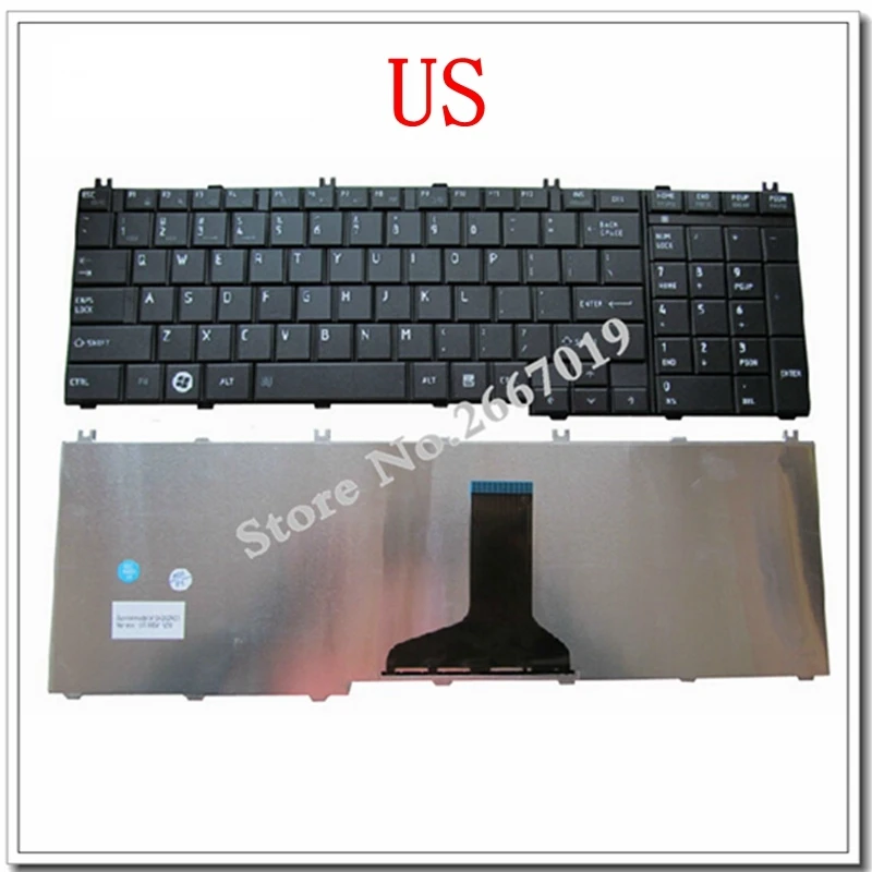 YALUZU Новая Клавиатура США для toshiba для Satellite C655 C650 C655D C660 L650 L655 L670 L675 L750 L755 Клавиатура для ноутбука США
