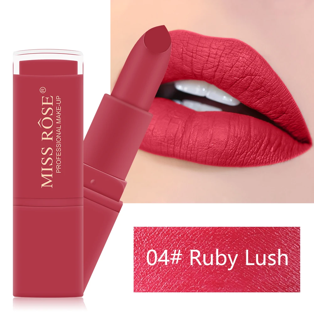 

New hot 12 Colors Lipstick Matte Long Lasting Waterproof Easy to Wear Lips Makeup Cosmetic sexy red nude matte lipstick TSLM1