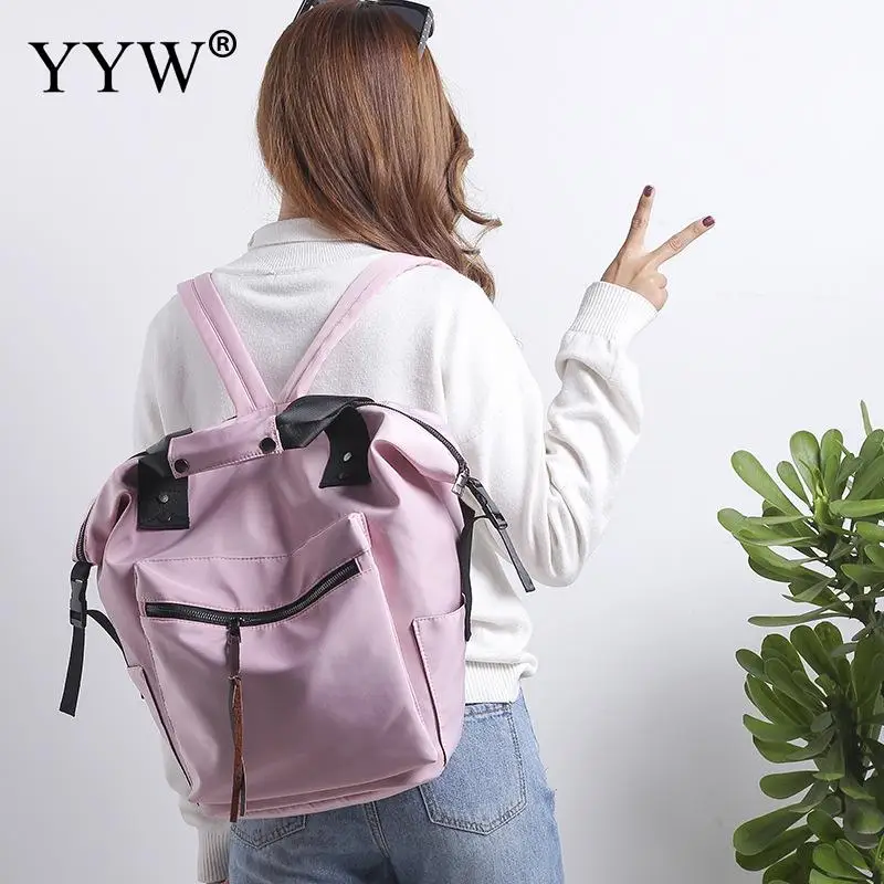 

2018 Fashion Women Backpack High Quality Casual Backpacks For Teenage Girls Female School Shoulder Bag Bagpack Mochila Pink New