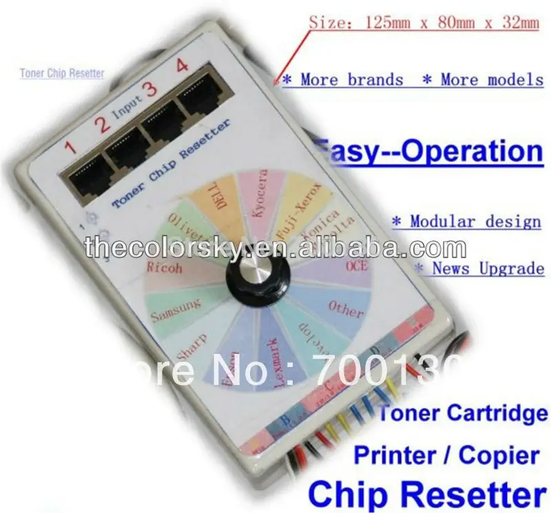 (CS V13) universal omnipotent toner cartridge chip resetter for xerox for samsung for minolta