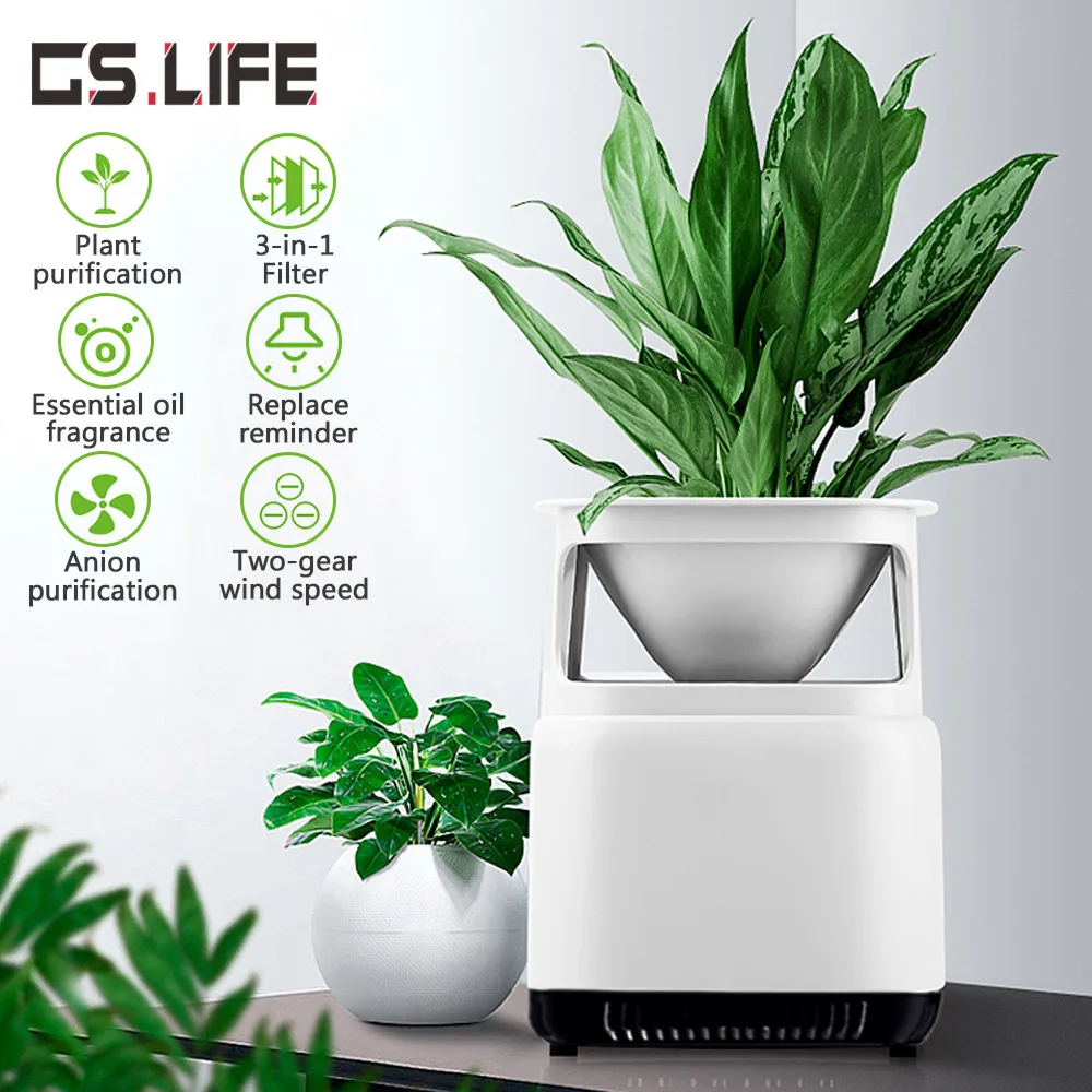 

Micro-ecological Desktop Air Purifier DC12V Negative Ions Multilayer Filtration Air Cleaner Household Desktop Freshener