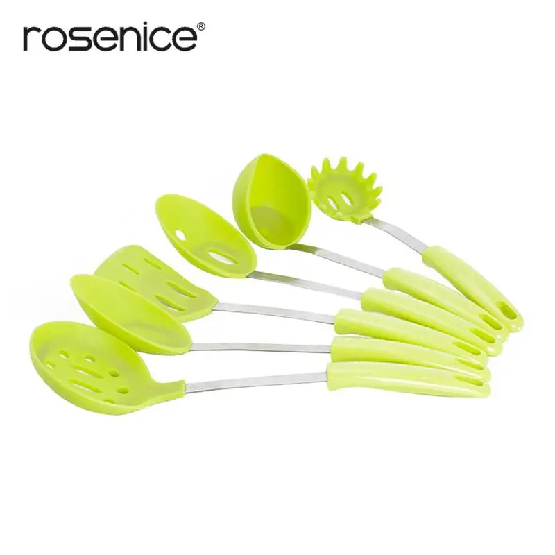 6pcs Set Silicone Heat Resistant Kitchen Cooking Utensils New Heat Resistant Kitchen Cooking Utensils