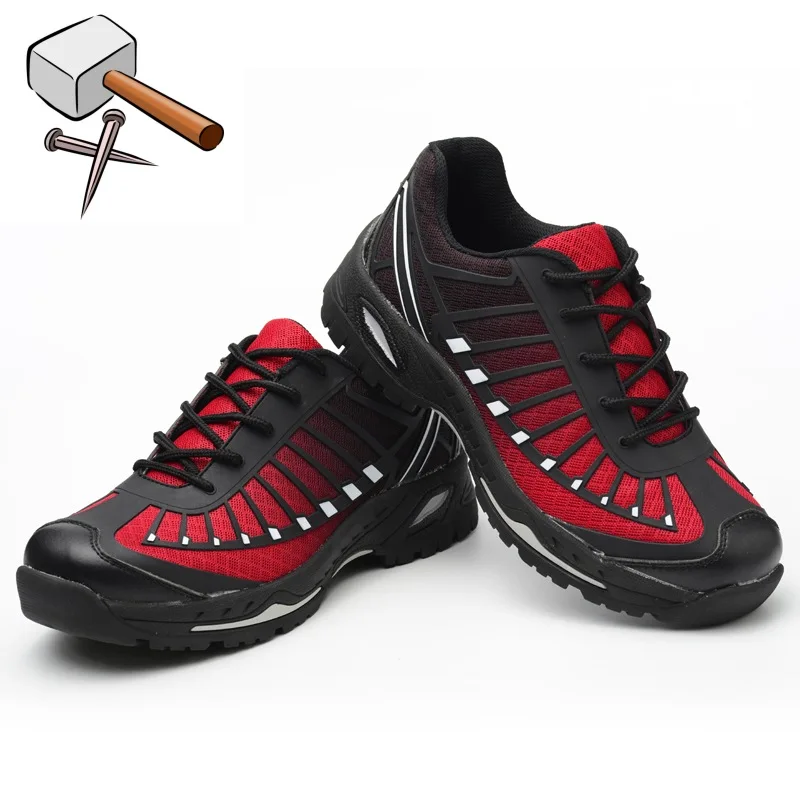Men And Women steel toe Safety Shoes Outdoor Breathable Men Boots Smash-Proof Puncture-Proof Workers Sneakers