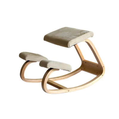 Ergonomic Kneeling Chair Stool Furniture Rocking Wooden Kneeling Computer Posture Chair Design correct posture anti-myopia chair Ergonomic Kneeling Chair Stool Furniture Rocking Wooden Kneeling Computer Posture Chair Design correct posture anti-myopia chair
