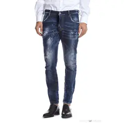Лидер продаж, Новое поступление 2019 года, мужские джинсы на четыре сезона, розничная и оптовая продажа, тонкие прямые джинсы для