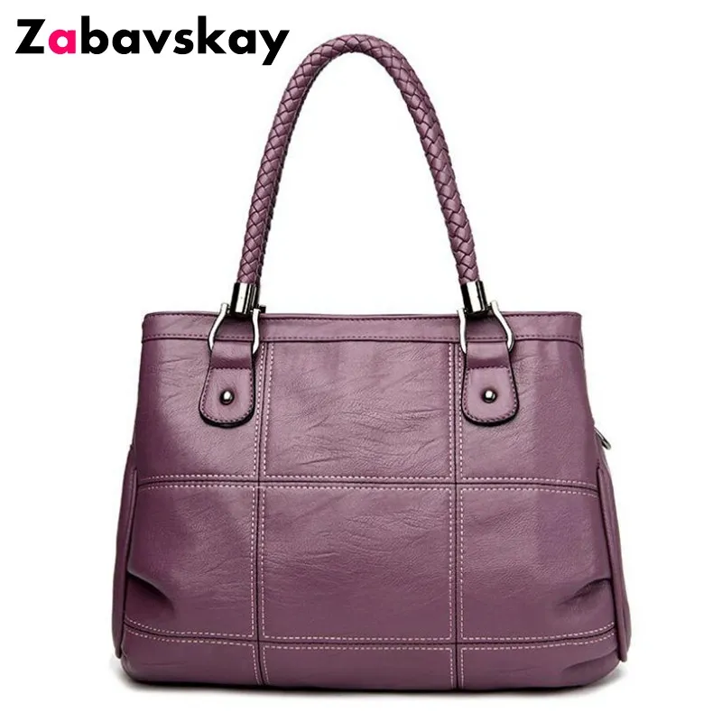 New 2018 Fashion Ladies Hand Bag Women's PU Leather Handbag Black Leather Tote Bag Simple Elegant Female Shoulder Bag  DJZ608