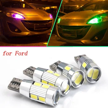 2pcs safe No error T10 Parking Front Side Marker Light Bulb Source Car Styling for Ford Focus 2 3 4 1 Fiesta Fusion LED